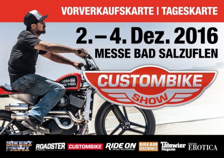 Custom-Bike 2016 Tageskarte Custom-Bike 2016 Tageskarte