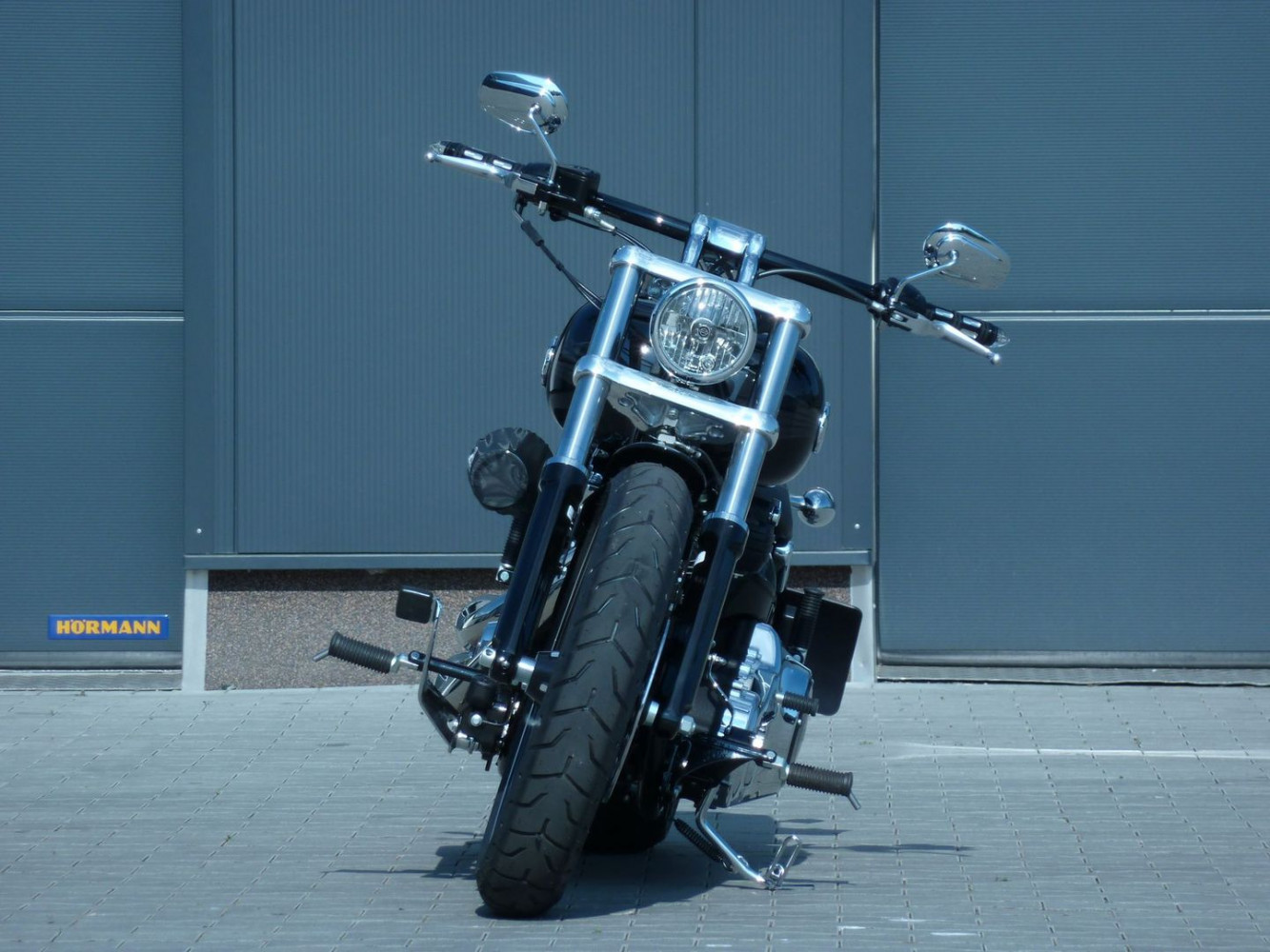 Spirit of Biker Kennzeichenhalter Motorrad Alu Schwarz 18x14cm
